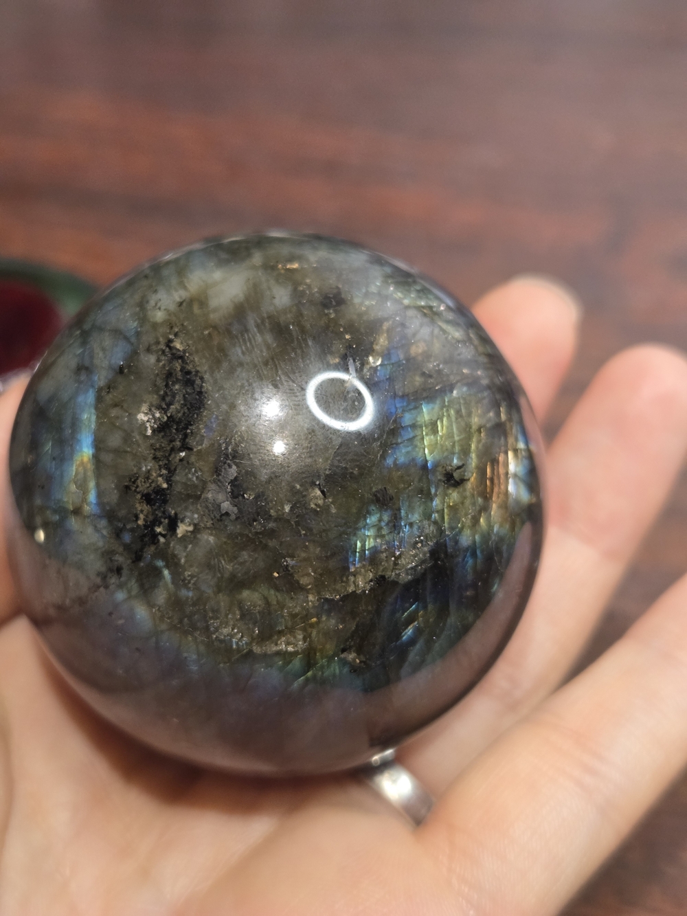 Flashy Labradorite Sphere - Picture 12 of 16